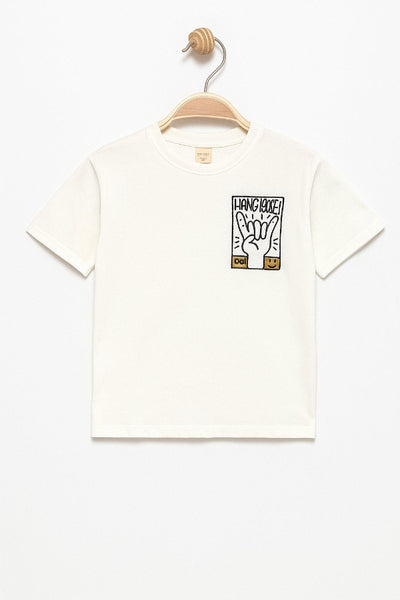 Baumwoll-T-Shirt „Hang Loose“ für Kinder – Größen 116–134